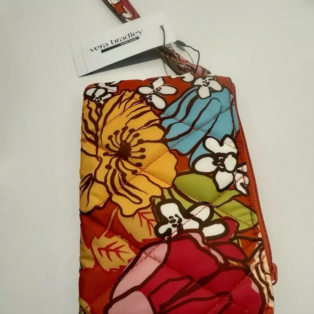 Vera Bradley Essential Zip Wristlet Midday Garden Wallet Organizer NWT - Picture 4 of 4
